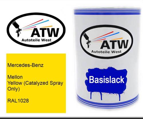 Mercedes-Benz, Mellon Yellow (Catalyzed Spray Only), RAL1028: 500ml Lackdose, von ATW Autoteile West.